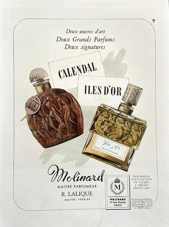 Molinard Lalique Parfum Alte Werbung Publicité 1948 Kaufen auf Ricardo