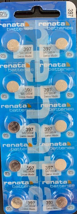 10x Renata Batterie Typ 397 für Swatch SR726SW usw Kaufen auf Ricardo