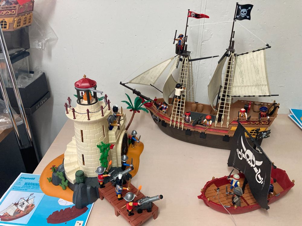 Playmobil Piratenschiff Leuchtturm Piratensegler Viel Zub Kaufen