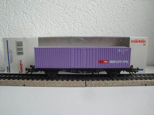 M Rklin Ho Wagon Plat Avec Container Sbb Cff Kaufen Auf Ricardo