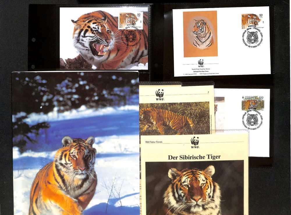 WWF Mappe SIBIRISCHE TIGER Briefe Maximumkarten Briefmarken Kaufen