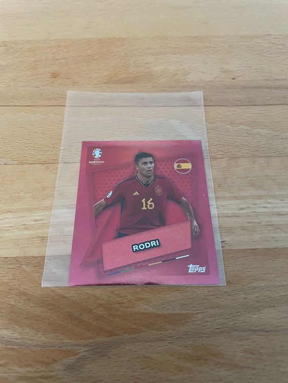 Topps UEFA Euro 2024 Rodri Star Player Sticker Kaufen Auf Ricardo