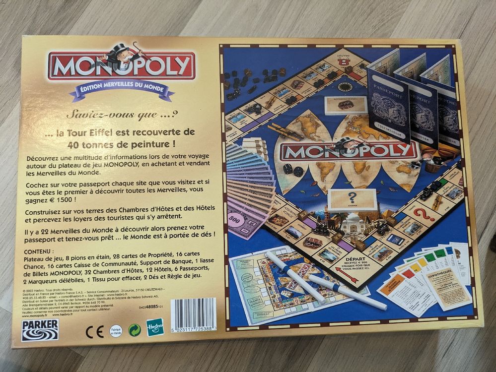 Jeu Monopoly Les Merveilles Du Monde Kaufen Auf Ricardo