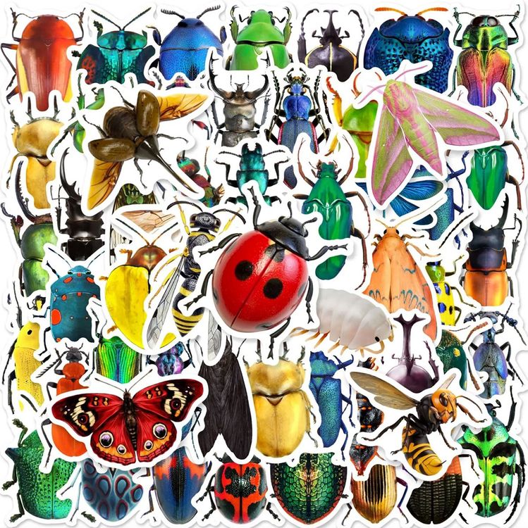 Stk Sticker Aufkleber Cartoon Insekten Set Kaufen Auf Ricardo