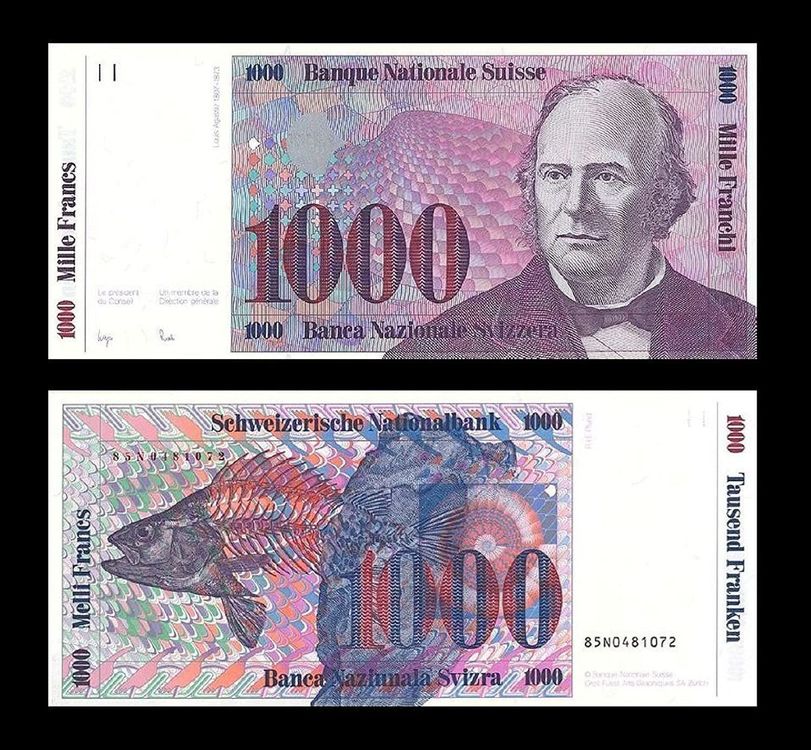 Banknote Schweiz 7 Serie Reproduktion Kaufen Auf Ricardo