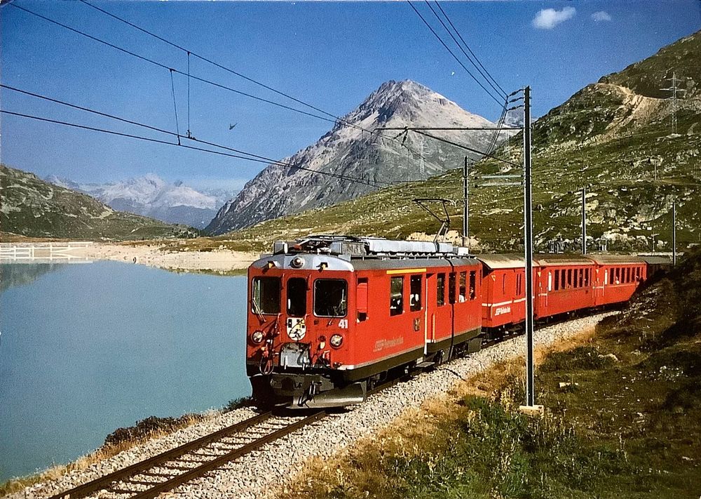 Alte Foto Ak Rh Tische Bahn Berninapass Lago Bianco Kaufen Auf