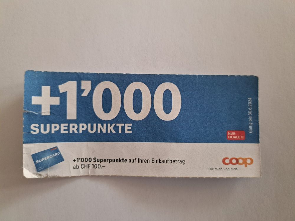 Coop Superpunkte G Ltig Bis Kaufen Auf Ricardo