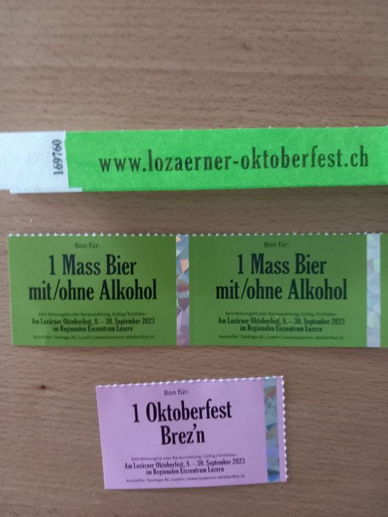 Eintritt Oktoberfest Luzern Kaufen Auf Ricardo