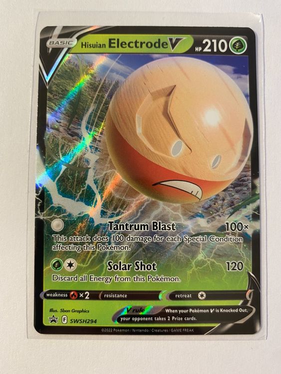 Pokemon Hisuian Electrode V SWSH 294 EN Kaufen Auf Ricardo