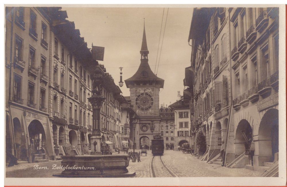 BERN 1925 ZEITGLOCKENTURM TRAM BRUNNEN Kaufen Auf Ricardo