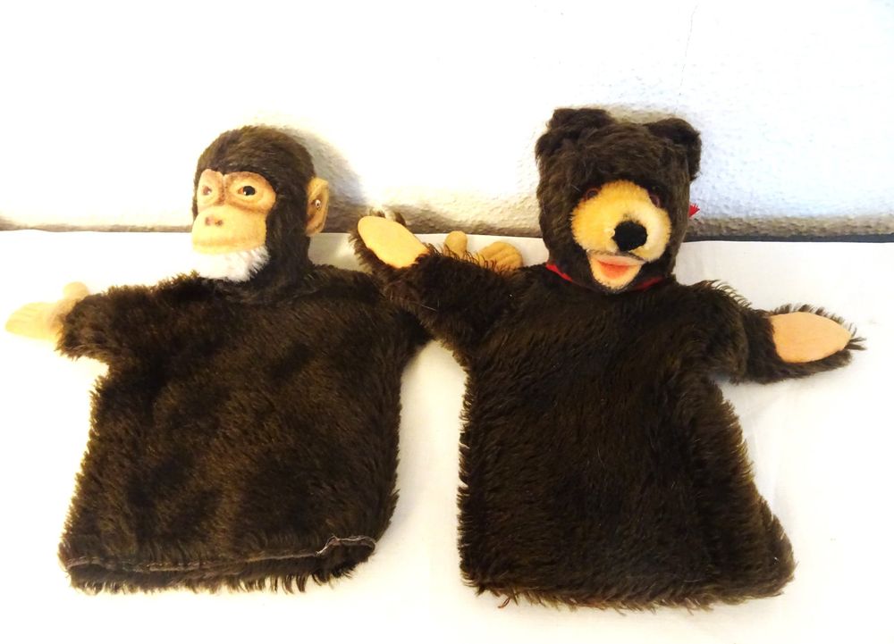 Antiker STEIFF Affe Jocko Handpuppe 1960 STEIFF Bär 1950 Kaufen auf