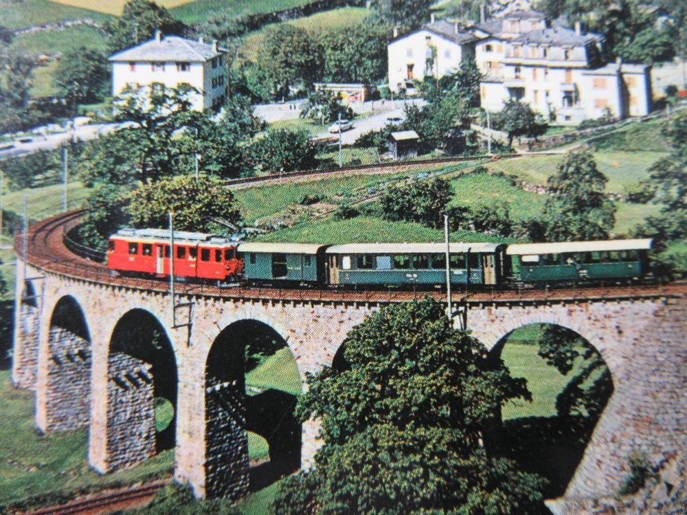 Ak Ticino Brusio Grigioni Zug Bahn Auf Viadukt Kaufen Auf Ricardo