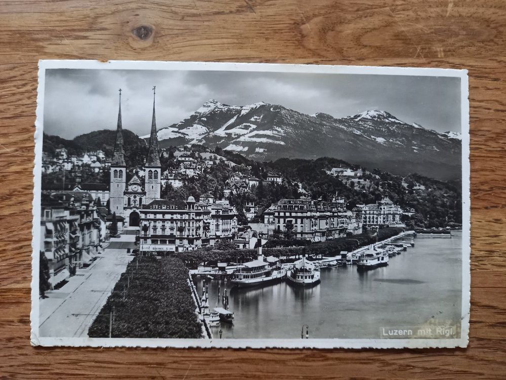 Postkarte Luzern Mit Rigi Kaufen Auf Ricardo