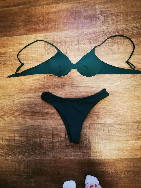 Dunkelgrüner Bikini Grösse M Bereit für den Sommer Neu gemäss
