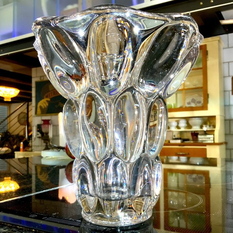 Art Deco Vase Pierre Davesn Bleikristall Frankreich Kaufen Auf