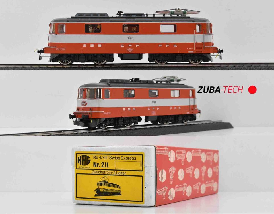 HAG 211 E Lok Re 4 4II Swiss Express SBB H0 GS Analog OVP Kaufen Auf