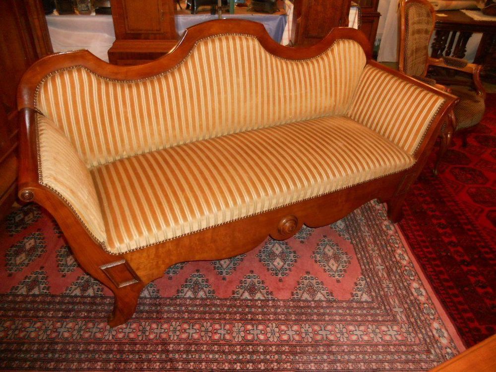 Antikes Biedermeier Sofa Restauriert Kirschbaumholz Kaufen Auf Ricardo