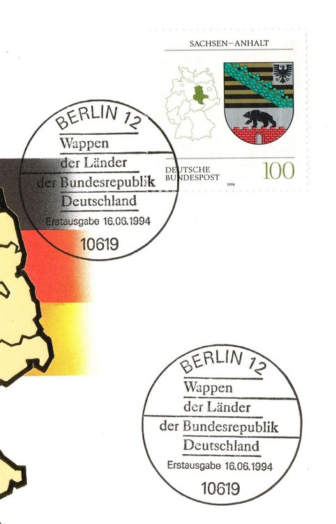 Sachsen Anhalt Wappen der Länder der BRD mit Beschreibung Kaufen auf