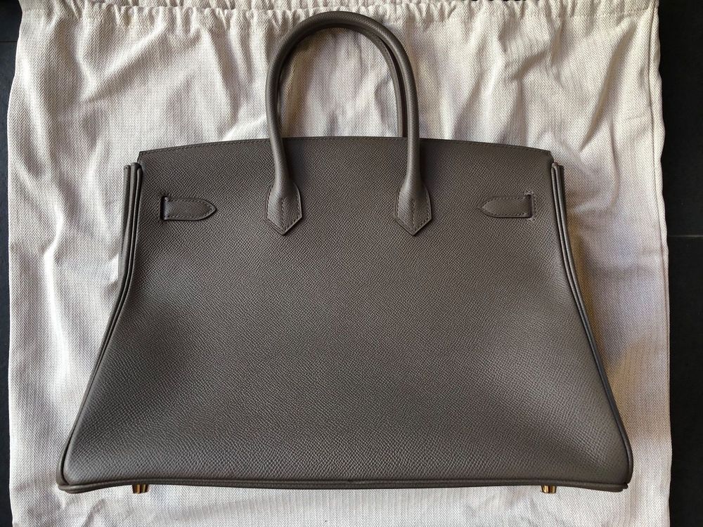 Hermes Birkin Bag Handtasche Etain Neu Unbenutzt Original Kaufen Auf