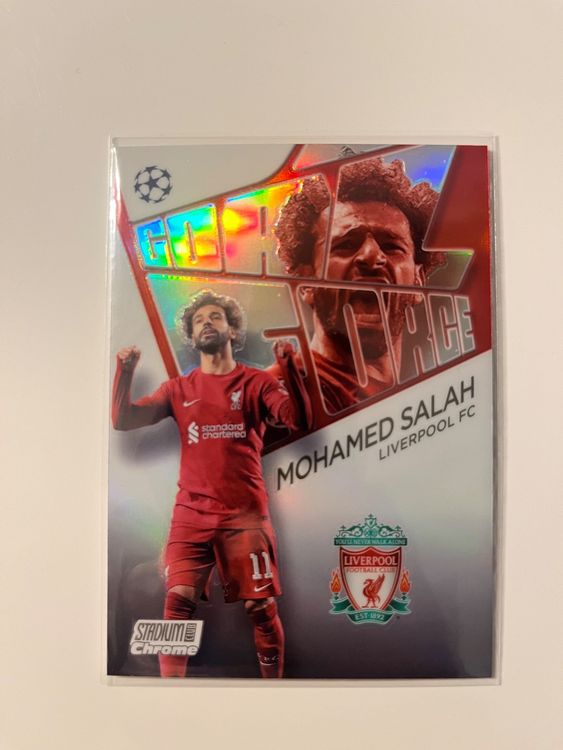 22 23 Stadium Club Chrome Mohamed Salah Goal Force Liverpool Kaufen