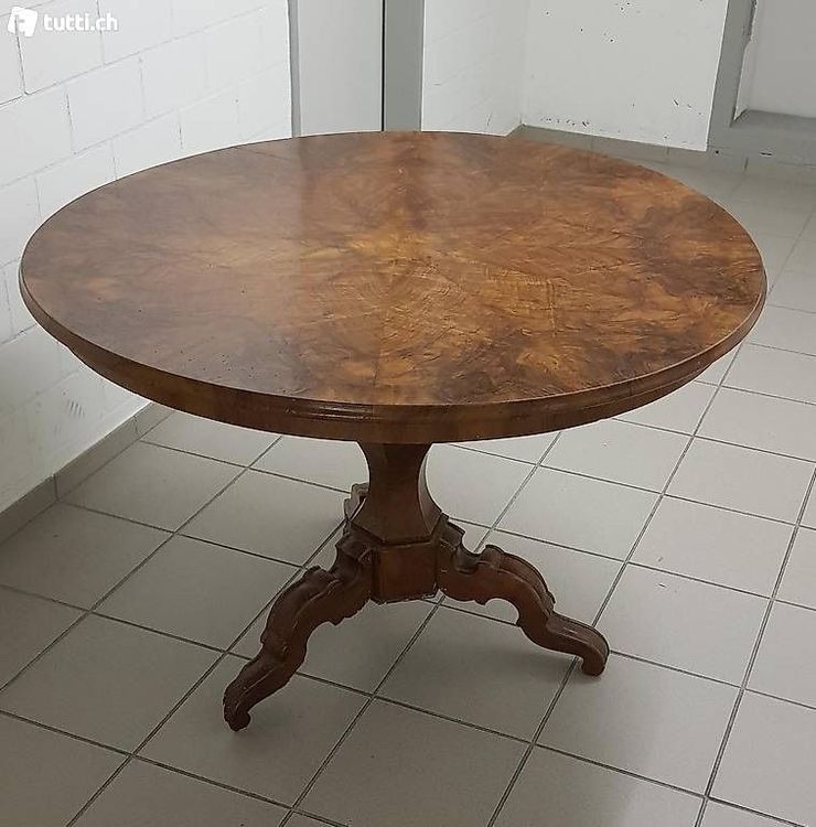 Antiker Runder Tisch Kirschbaum Esstisch Vintage Retro Kaufen Auf