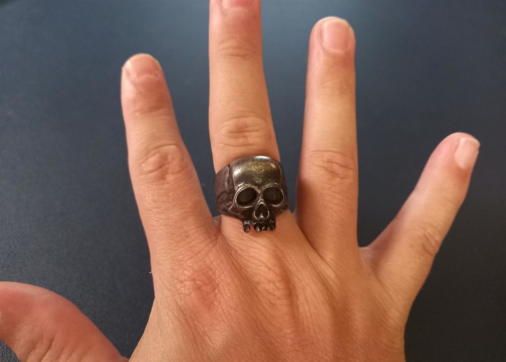 Bikerring Totenkopf Punk GR 10 Bague motard tête de mort Kaufen auf