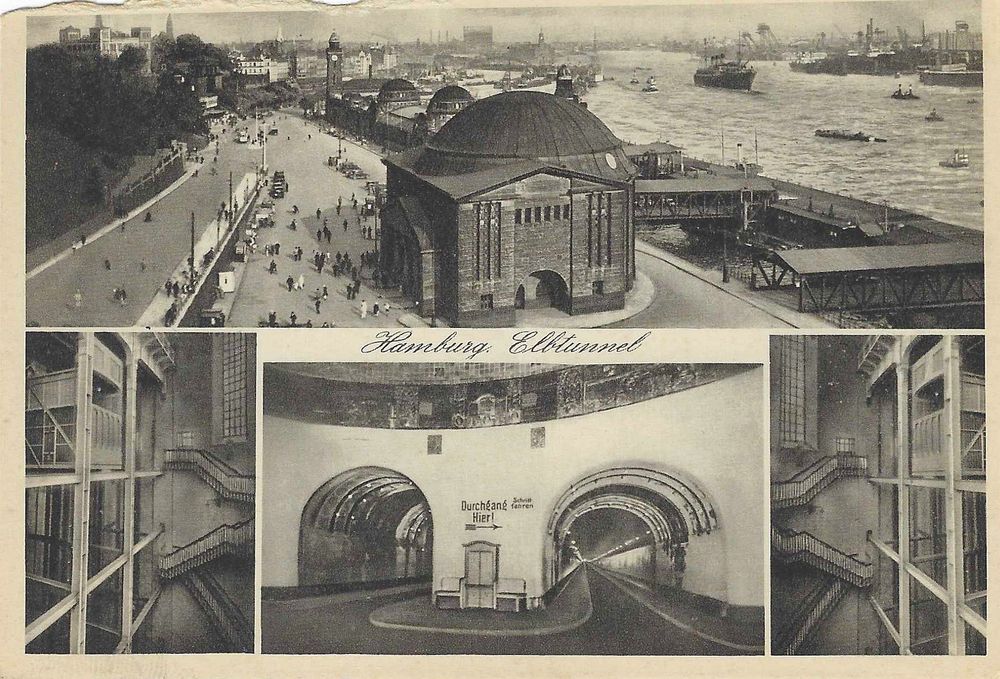 Alte Ansichtskarte Hamburg Elbtunnel Um 1910 Kaufen Auf Ricardo