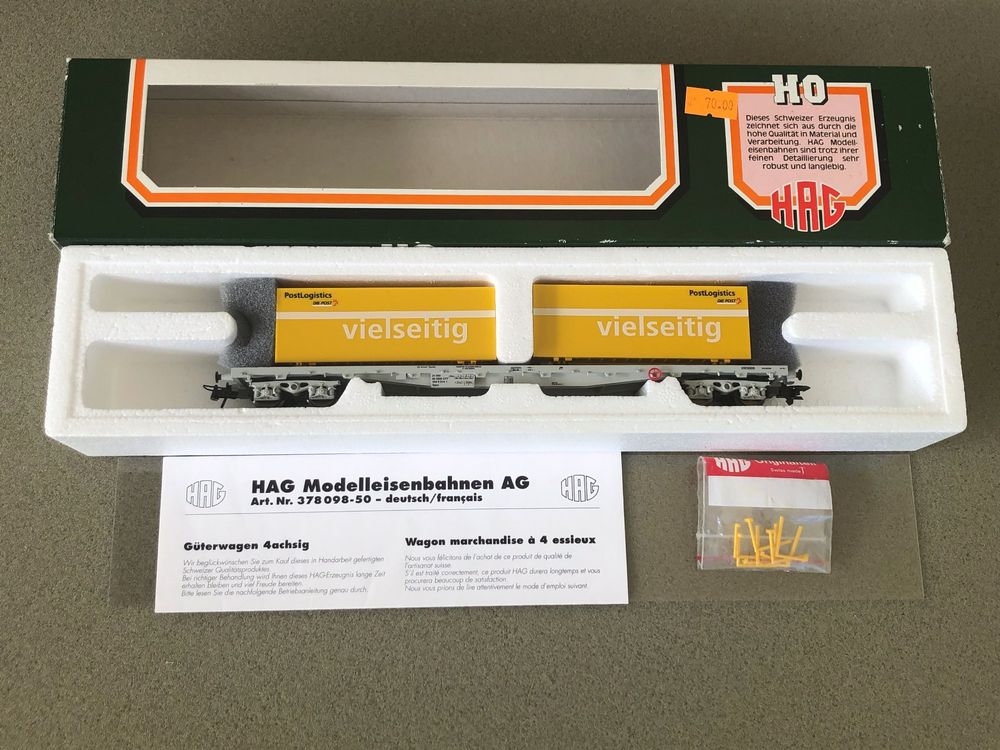 Hag Flachwagen Sgs Sbb Container Post Ho Ac Kaufen Auf Ricardo