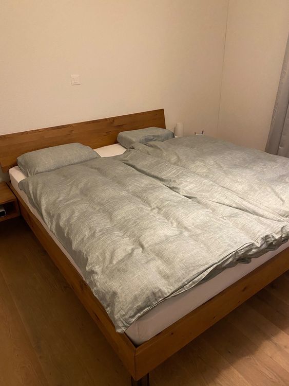 Bett 180x200 in Wildeiche Massiv geölt Kaufen auf Ricardo