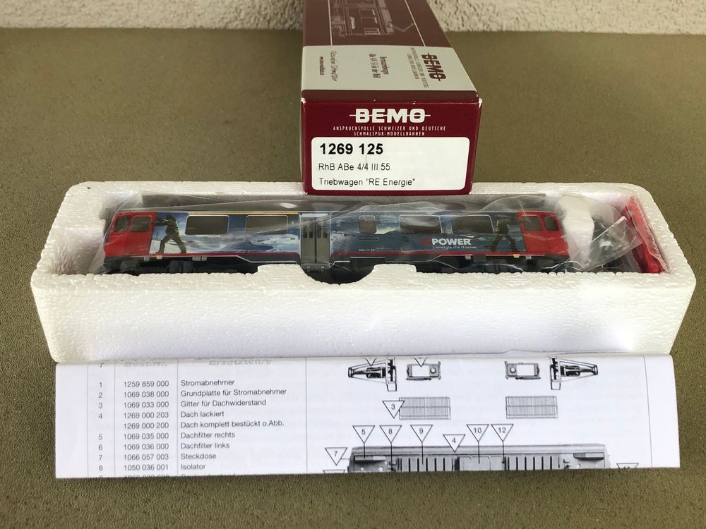 BEMO 1269 125 ABe 4 4 III 55 Triebwagen RE Energie RhB HOm Kaufen