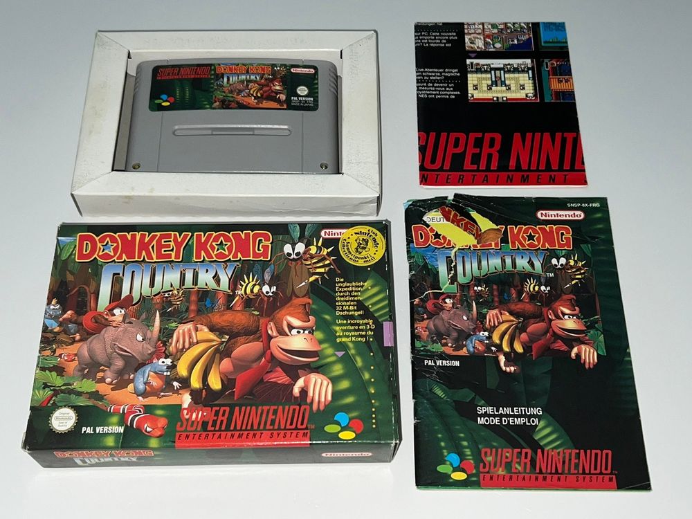 Super Nintendo Snes Spiel Donkey Kong Country Ovp Kaufen Auf