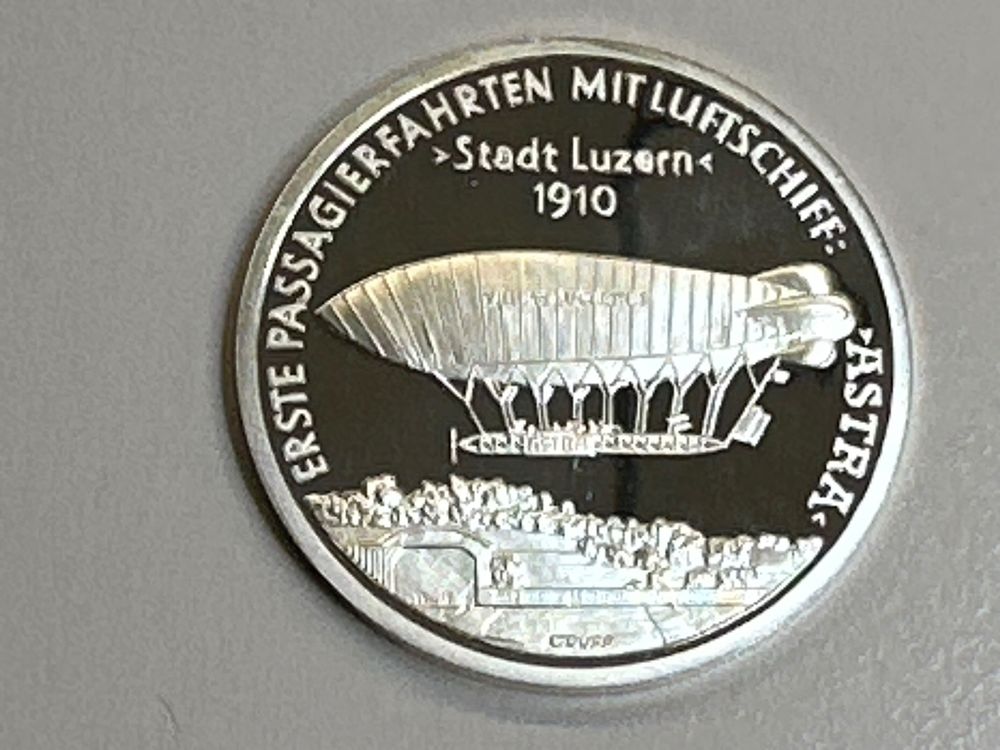 Medaille Silber 999 15g 200Jahre Schweizer Luftfahrt Kaufen Auf Ricardo