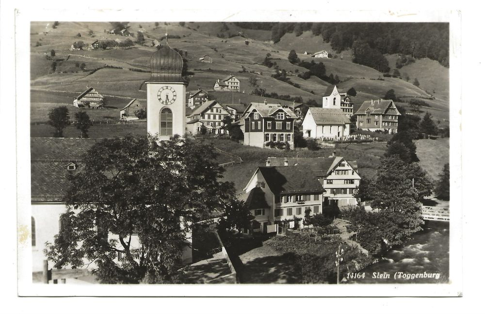 Stein Sg Toggenburg Dorfpartie Mit Kirche Foto Ak Kaufen