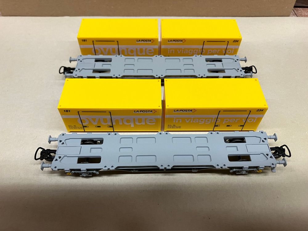 PIKO 2x57761 Containertragwagen Post Der AAE H0 GS Kaufen Auf Ricardo