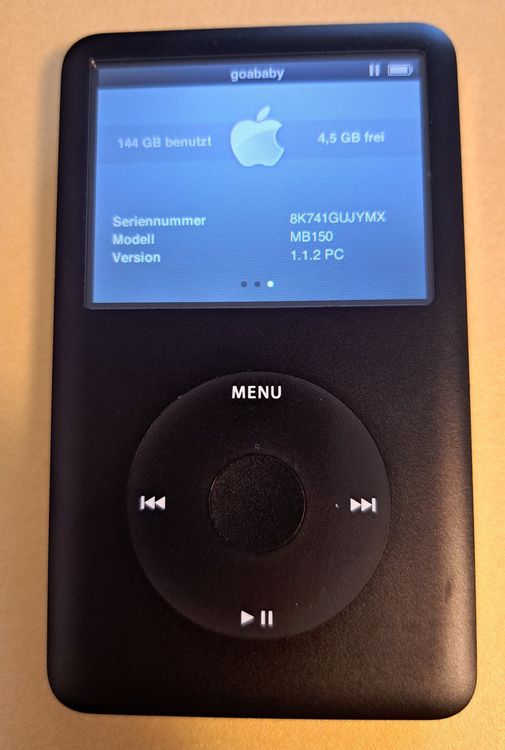 Ipod Classic Gb Modell Mb Mit Usb Kabel Kaufen Auf Ricardo