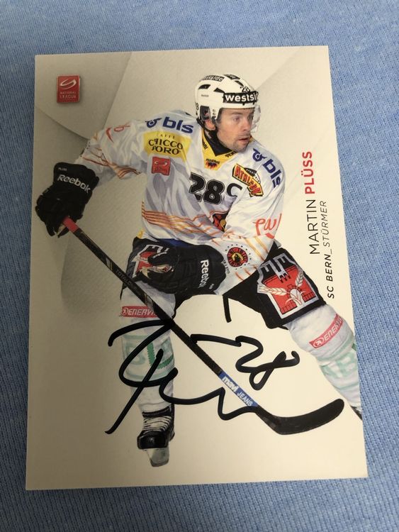 Martin Plüss SCB Kloten Hockey Card signiert Kaufen auf Ricardo