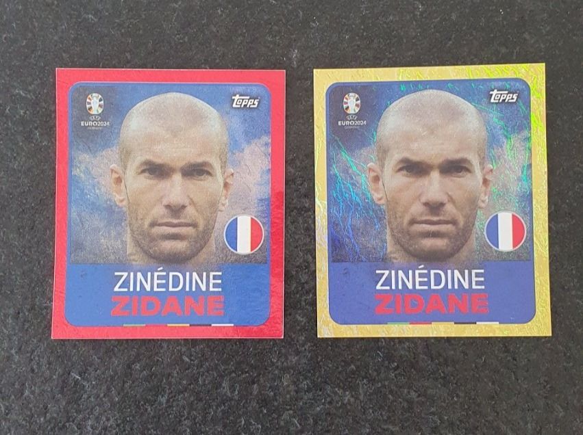 Leg Zin Dine Zidane Topps Euro Rot Und Gold Metalic Kaufen