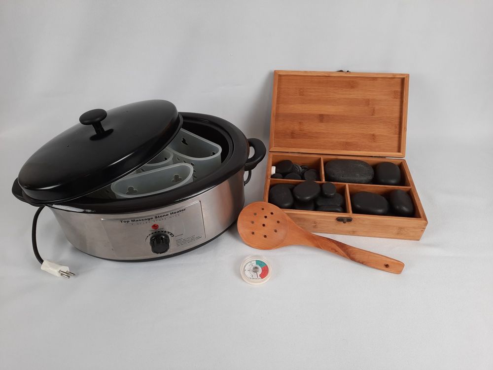 Hot Stone Massageset Gebraucht in Beinwil am See für CHF 100 mit