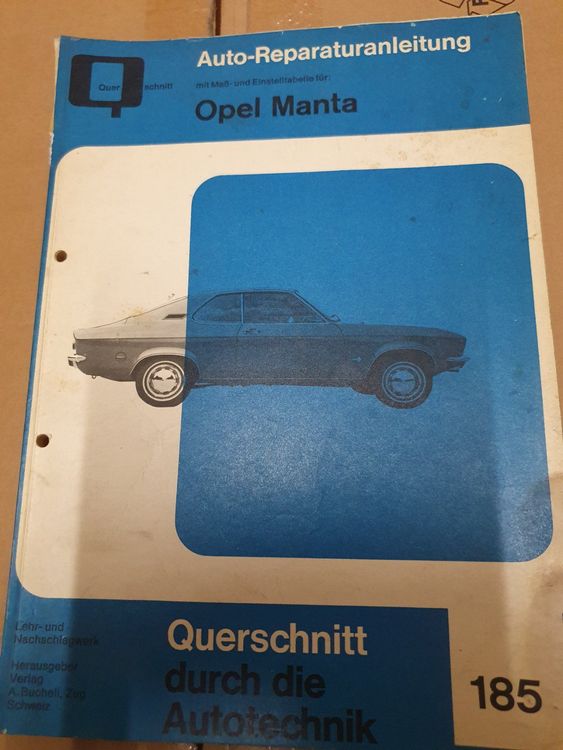 Auto Reparaturanleitung Opel Manta Kaufen Auf Ricardo