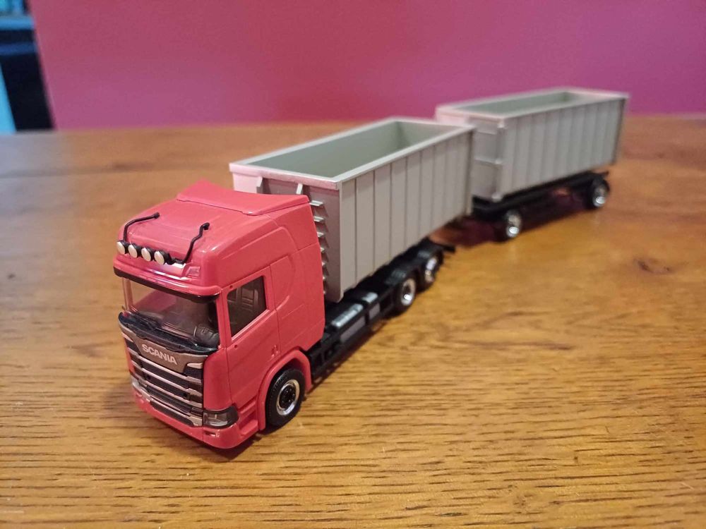 Herpa Scania CS Abrollmulden Hängerzug 1 87 08 Kaufen auf Ricardo