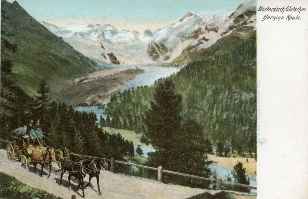 Morteratschgletscher GR Postkutsche Belebt Ca 1900 Kaufen Auf Ricardo