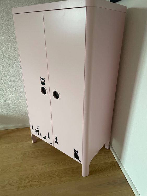 Kleiderschrank Ikea Busunge Hellrosa Kaufen Auf Ricardo