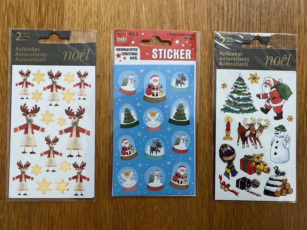 Stickers Aufkleber F R Weihnachten Beutel Je Bogen Kaufen