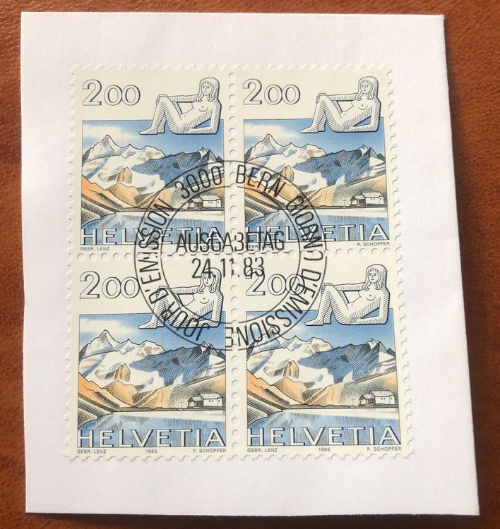 4 Er Block Nr 689 Mit Papier Stempel Bern Kaufen Auf Ricardo