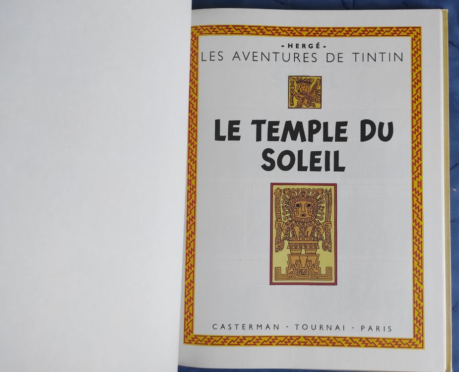 Tintin Le Temple Du Soleil Fac Simil Couleurs Kaufen Auf Ricardo