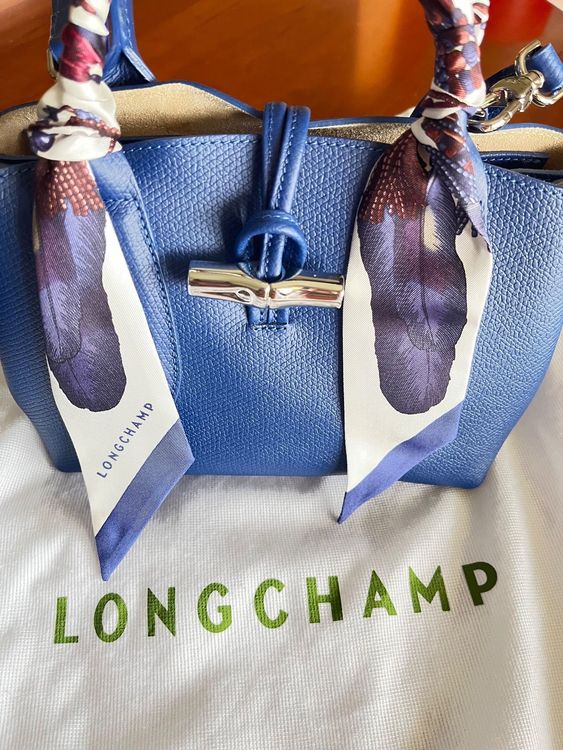 Sac Neuf Longchamp Roseau S Cuir Bleu Kaufen Auf Ricardo