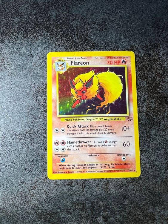 Flareon Holo Pok Mon Jungle Kaufen Auf Ricardo