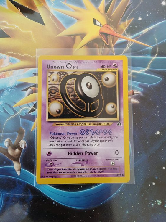 Unown O Neo Vintage Pokémon TCG Karte Kaufen auf Ricardo