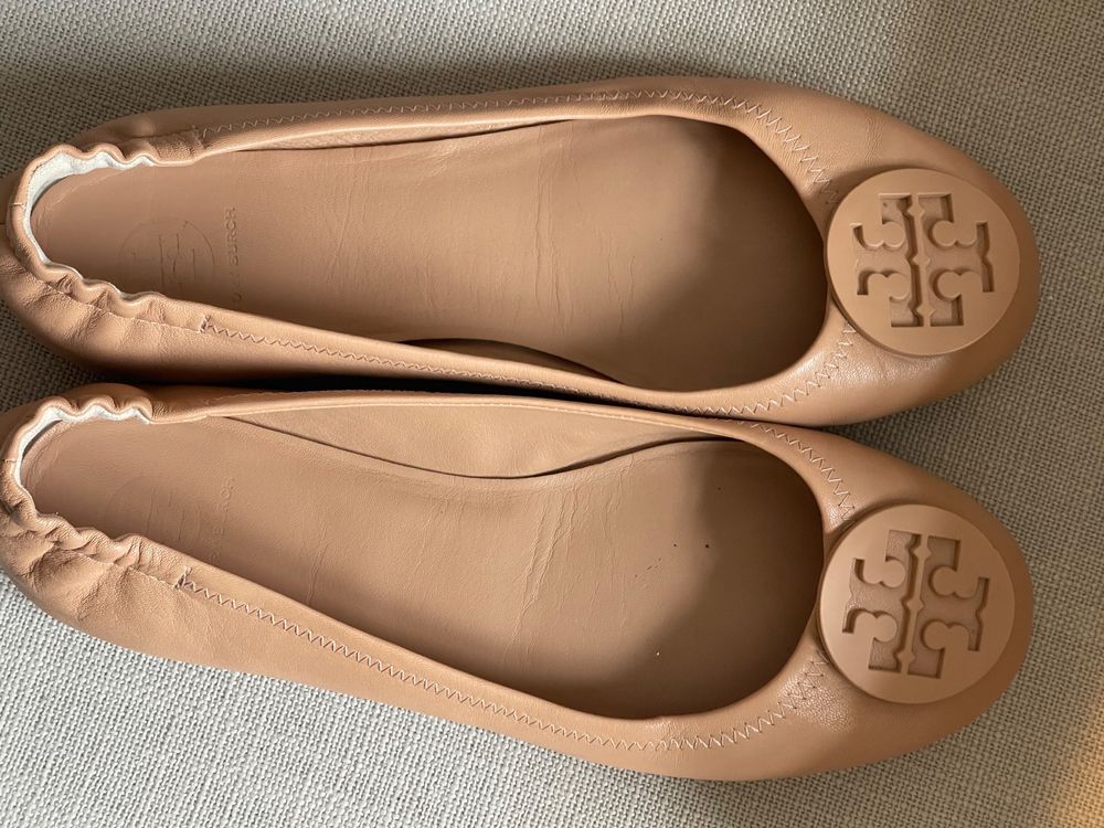 Sch Ne Tory Burch Ballerinas Nude Kaufen Auf Ricardo