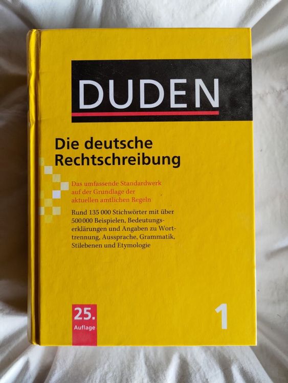 Duden Deutsche Rechtschreibung 25 Auflage Kaufen Auf Ricardo